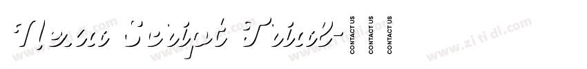 Nexa Script Trial字体转换